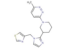 3-methyl-6-{3-[1-(1,3-thiazol-4-ylmethyl)-1H-imidazol-2-yl]-1-piperidinyl}pyridazine