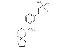 2-methyl-4-[3-(6-oxa-9-azaspiro[4.5]dec-9-ylcarbonyl)phenyl]-2-butanol