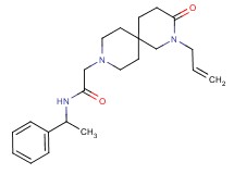 2-(2-allyl-3-oxo-2,9-diazaspiro[5.5]undec-9-yl)-N-(1-phenylethyl)acetamide