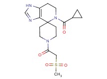 5-(cyclopropylcarbonyl)-1'-[(methylsulfonyl)acetyl]-1,5,6,7-tetrahydrospiro[imidazo[4,5-c]pyridine-4,4'-piperidine]