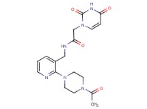 N-{[2-(4-acetylpiperazin-1-yl)pyridin-3-yl]methyl}-2-(2,4-dioxo-3,4-dihydropyrimidin-1(2H)-yl)acetamide