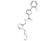 5-(2-chlorophenyl)-N-{[4-(2-methoxyethyl)-4H-1,2,4-triazol-3-yl]methyl}-2-furamide
