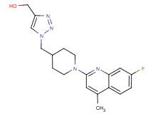 (1-{[1-(7-fluoro-4-methyl-2-quinolinyl)-4-piperidinyl]methyl}-1H-1,2,3-triazol-4-yl)methanol trifluoroacetate (salt)