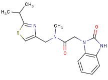 N-[(2-isopropyl-1,3-thiazol-4-yl)methyl]-N-methyl-2-(2-oxo-2,3-dihydro-1H-benzimidazol-1-yl)acetamide