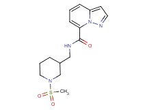 N-{[1-(methylsulfonyl)piperidin-3-yl]methyl}pyrazolo[1,5-a]pyridine-7-carboxamide