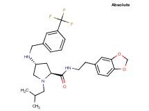 (4R)-N-[2-(1,3-benzodioxol-5-yl)ethyl]-1-isobutyl-4-{[3-(trifluoromethyl)benzyl]amino}-L-prolinamide