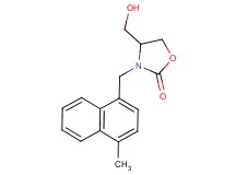 4-(hydroxymethyl)-3-[(4-methyl-1-naphthyl)methyl]-1,3-oxazolidin-2-one