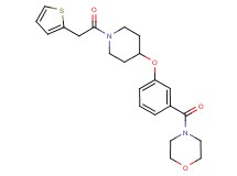 4-(3-{[1-(2-thienylacetyl)-4-piperidinyl]oxy}benzoyl)morpholine
