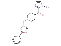 (1-methyl-1H-imidazol-2-yl){1-[(2-phenyl-1,3-oxazol-4-yl)methyl]piperidin-4-yl}methanol