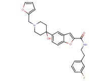 N-[2-(3-fluorophenyl)ethyl]-5-[1-(2-furylmethyl)-4-hydroxy-4-piperidinyl]-1-benzofuran-2-carboxamide
