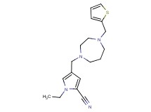 1-ethyl-4-{[4-(2-thienylmethyl)-1,4-diazepan-1-yl]methyl}-1H-pyrrole-2-carbonitrile