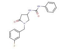 N-[1-(3-fluorobenzyl)-5-oxo-3-pyrrolidinyl]-N'-phenylurea