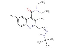 2-(1-tert-butyl-1H-pyrazol-4-yl)-N,N-diethyl-3,6-dimethylquinoline-4-carboxamide