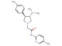 2-[(3S*,4R*)-3-(dimethylamino)-4-(4-methylphenyl)-1-pyrrolidinyl]-N-(5-methyl-2-pyridinyl)acetamide