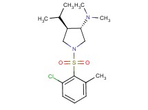 (3S*,4R*)-1-[(2-chloro-6-methylphenyl)sulfonyl]-4-isopropyl-N,N-dimethyl-3-pyrrolidinamine