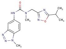 N-[(5-isopropyl-1,2,4-oxadiazol-3-yl)methyl]-N-methyl-N'-(1-methyl-1H-1,2,3-benzotriazol-5-yl)urea