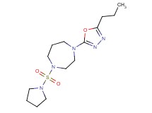1-(5-propyl-1,3,4-oxadiazol-2-yl)-4-(pyrrolidin-1-ylsulfonyl)-1,4-diazepane