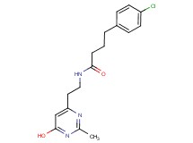 4-(4-chlorophenyl)-N-[2-(6-hydroxy-2-methyl-4-pyrimidinyl)ethyl]butanamide
