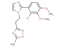 3-{2-[2-(2-chloro-3,4-dimethoxyphenyl)-1H-imidazol-1-yl]ethyl}-5-methyl-1,2,4-oxadiazole