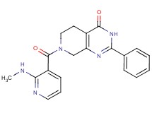 7-{[2-(methylamino)pyridin-3-yl]carbonyl}-2-phenyl-5,6,7,8-tetrahydropyrido[3,4-d]pyrimidin-4(3H)-one