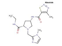 (4S)-N-ethyl-1-[(1-methyl-1H-imidazol-2-yl)methyl]-4-{[(4-methyl-1,2,3-thiadiazol-5-yl)carbonyl]amino}-L-prolinamide