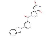 7-[3-(1,3-dihydro-2H-isoindol-2-yl)benzoyl]-2,7-diazaspiro[4.4]nonane-1,3-dione