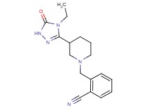 2-{[3-(4-ethyl-5-oxo-4,5-dihydro-1H-1,2,4-triazol-3-yl)piperidin-1-yl]methyl}benzonitrile