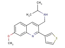 N-{[7-methoxy-2-(3-thienyl)-3-quinolinyl]methyl}-2-propanamine