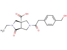(3aS*,6aS*)-2-ethyl-5-{[4-(hydroxymethyl)phenyl]acetyl}-1-oxohexahydropyrrolo[3,4-c]pyrrole-3a(1H)-carboxylic acid