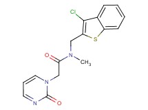 N-[(3-chloro-1-benzothien-2-yl)methyl]-N-methyl-2-(2-oxopyrimidin-1(2H)-yl)acetamide