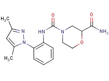 N~4~-[2-(3,5-dimethyl-1H-pyrazol-1-yl)phenyl]morpholine-2,4-dicarboxamide