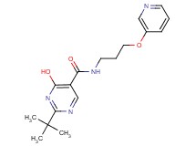2-tert-butyl-4-hydroxy-N-[3-(pyridin-3-yloxy)propyl]pyrimidine-5-carboxamide