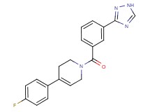 4-(4-fluorophenyl)-1-[3-(1H-1,2,4-triazol-3-yl)benzoyl]-1,2,3,6-tetrahydropyridine