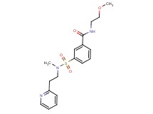 N-(2-methoxyethyl)-3-{[methyl(2-pyridin-2-ylethyl)amino]sulfonyl}benzamide