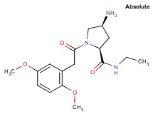 (2S,4S)-4-amino-1-[(2,5-dimethoxyphenyl)acetyl]-N-ethylpyrrolidine-2-carboxamide
