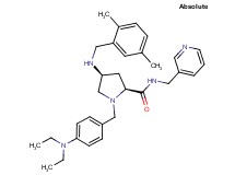 (4S)-1-[4-(diethylamino)benzyl]-4-[(2,5-dimethylbenzyl)amino]-N-(3-pyridinylmethyl)-L-prolinamide