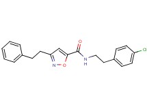 N-[2-(4-chlorophenyl)ethyl]-3-(2-phenylethyl)-5-isoxazolecarboxamide