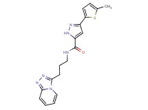 3-(5-methyl-2-thienyl)-N-(3-[1,2,4]triazolo[4,3-a]pyridin-3-ylpropyl)-1H-pyrazole-5-carboxamide
