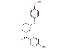 N-(4-methoxyphenyl)-1-[(6-methyl-3-pyridinyl)carbonyl]-3-piperidinamine