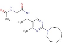 N~2~-acetyl-N~1~-{1-[2-(1-azocanyl)-4-methyl-5-pyrimidinyl]ethyl}glycinamide