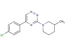 5-(4-chlorophenyl)-3-(3-methyl-1-piperidinyl)-1,2,4-triazine