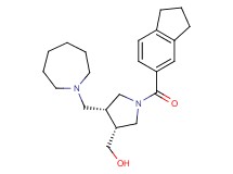 [(3R*,4R*)-4-(azepan-1-ylmethyl)-1-(2,3-dihydro-1H-inden-5-ylcarbonyl)pyrrolidin-3-yl]methanol