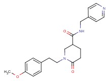 1-[2-(4-methoxyphenyl)ethyl]-6-oxo-N-(4-pyridinylmethyl)-3-piperidinecarboxamide