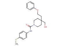 4-(hydroxymethyl)-N-[4-(methylthio)phenyl]-4-(2-phenoxyethyl)-1-piperidinecarboxamide