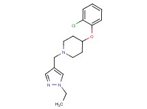 4-(2-chlorophenoxy)-1-[(1-ethyl-1H-pyrazol-4-yl)methyl]piperidine