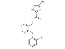 4-methyl-N-{[2-(2-methylphenoxy)pyridin-3-yl]methyl}-1H-imidazole-2-carboxamide