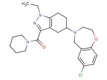 7-chloro-4-[1-ethyl-3-(1-piperidinylcarbonyl)-4,5,6,7-tetrahydro-1H-indazol-5-yl]-2,3,4,5-tetrahydro-1,4-benzoxazepine