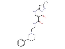 2-methyl-7-oxo-N-[2-(3-phenylpiperidin-1-yl)ethyl]-4,7-dihydropyrazolo[1,5-a]pyrimidine-6-carboxamide