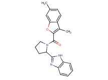 2-{1-[(3,6-dimethyl-1-benzofuran-2-yl)carbonyl]-2-pyrrolidinyl}-1H-benzimidazole
