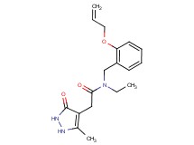 N-[2-(allyloxy)benzyl]-N-ethyl-2-(5-methyl-3-oxo-2,3-dihydro-1H-pyrazol-4-yl)acetamide